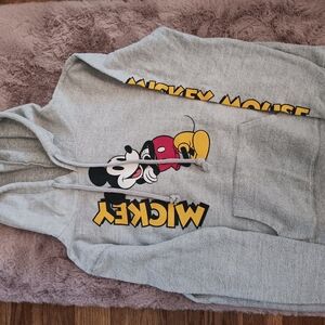 Gray Mickey Mouse Hoodie